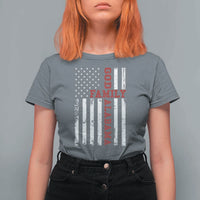 God Family Alabama T Shirt For Women AL Game Day Christian American Flag