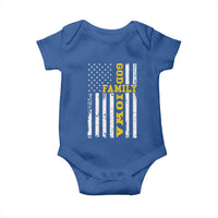 God Family Iowa Baby Onesie IA State Game Day Christian American Flag