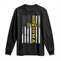 God Family Iowa Long Sleeve Shirt IA State Game Day Christian American Flag
