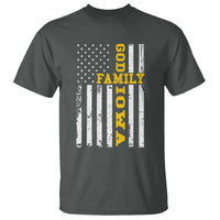 God Family Iowa T Shirt IA State Game Day Christian American Flag