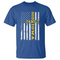 God Family Iowa T Shirt IA State Game Day Christian American Flag