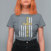 God Family Iowa T Shirt For Women IA State Game Day Christian American Flag