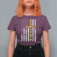 God Family Iowa T Shirt For Women IA State Game Day Christian American Flag