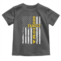 God Family Iowa Toddler T Shirt IA State Game Day Christian American Flag