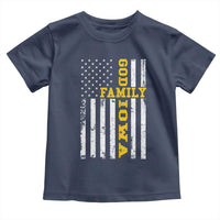 God Family Iowa Toddler T Shirt IA State Game Day Christian American Flag