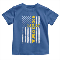God Family Iowa Toddler T Shirt IA State Game Day Christian American Flag