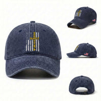 God Family Iowa Washed Cotton Baseball Cap IA State Game Day Christian American Flag