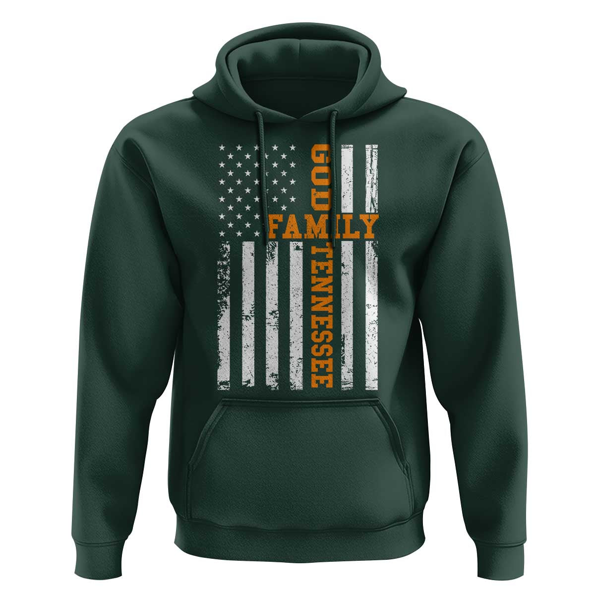 God Family Tennessee Hoodie TN Game Day Christian American Flag