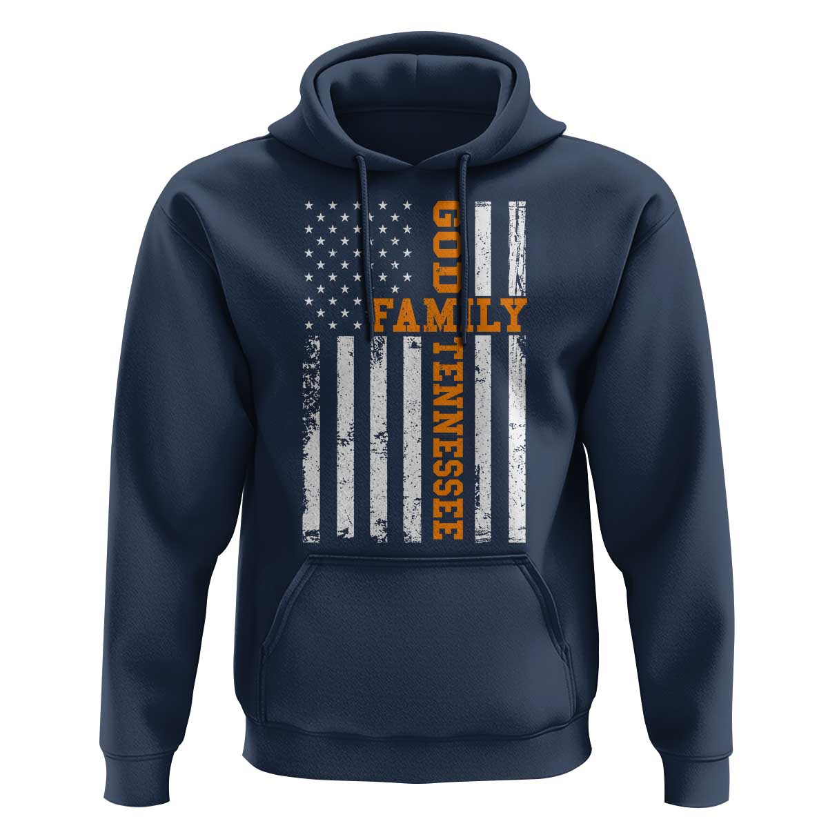 God Family Tennessee Hoodie TN Game Day Christian American Flag