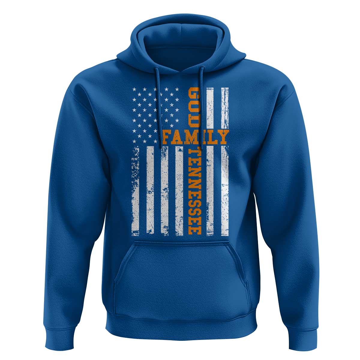 God Family Tennessee Hoodie TN Game Day Christian American Flag