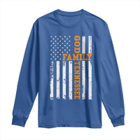 God Family Tennessee Long Sleeve Shirt TN Game Day Christian American Flag