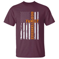 God Family Tennessee T Shirt TN Game Day Christian American Flag