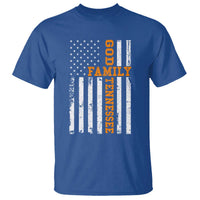 God Family Tennessee T Shirt TN Game Day Christian American Flag