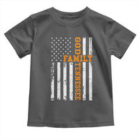 God Family Tennessee Toddler T Shirt TN Game Day Christian American Flag