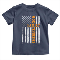God Family Tennessee Toddler T Shirt TN Game Day Christian American Flag