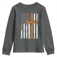 God Family Tennessee Youth Sweatshirt TN Game Day Christian American Flag