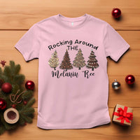 Christmas African American T Shirt Rocking Around The Melanin Tree Xmas Tree - Wonder Print Shop