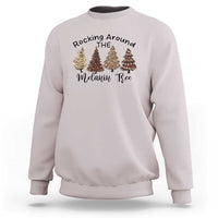 Christmas African American Sweatshirt Rocking Around The Melanin Tree Xmas Tree - Wonder Print Shop