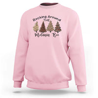 Christmas African American Sweatshirt Rocking Around The Melanin Tree Xmas Tree - Wonder Print Shop