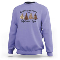 Christmas African American Sweatshirt Rocking Around The Melanin Tree Xmas Tree - Wonder Print Shop