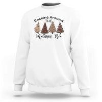 Christmas African American Sweatshirt Rocking Around The Melanin Tree Xmas Tree - Wonder Print Shop