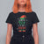 Funny Christmas Elf T Shirt For Women I'm Not An Elf I'm Just Short Snowflakes - Wonder Print Shop