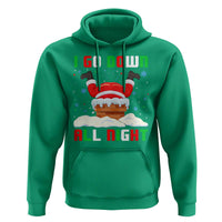 Funny Xmas Hoodie I Go Down All Night Santa Chimney