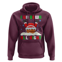 Funny Xmas Hoodie I Go Down All Night Santa Chimney