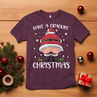 Funny Xmas T Shirt Have A Crackin Christmas Santa - Wonder Print Shop