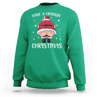 Funny Xmas Sweatshirt Have A Crackin Christmas Santa - Wonder Print Shop