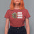 Christmas In Hawaii T Shirt For Women Mele Kalikimaka Tiki Hibiscus Flower Santa Hat - Wonder Print Shop