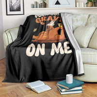Funny Thanksgiving Turkey Throw Blanket Pour Some Gravy On Me - Wonder Print Shop