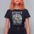 Christmas Female Santa Motorcycle T Shirt For Women Sleighrider Custom Toys For Bad Kids Too - Wonder Print Shop