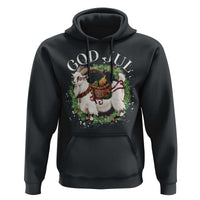 God Jul Hoodie Yule Goat Christmas Wreath Winter Solstice