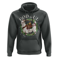God Jul Hoodie Yule Goat Christmas Wreath Winter Solstice