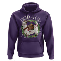 God Jul Hoodie Yule Goat Christmas Wreath Winter Solstice