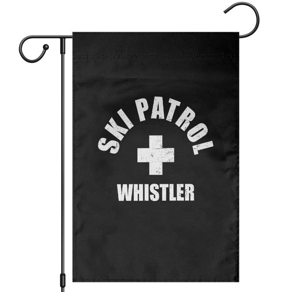 Ski Patrol Whistler Garden Flag Winter Slopes Skiing Snowboarding - Wonder Print Shop
