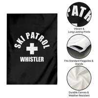 Ski Patrol Whistler Garden Flag Winter Slopes Skiing Snowboarding - Wonder Print Shop