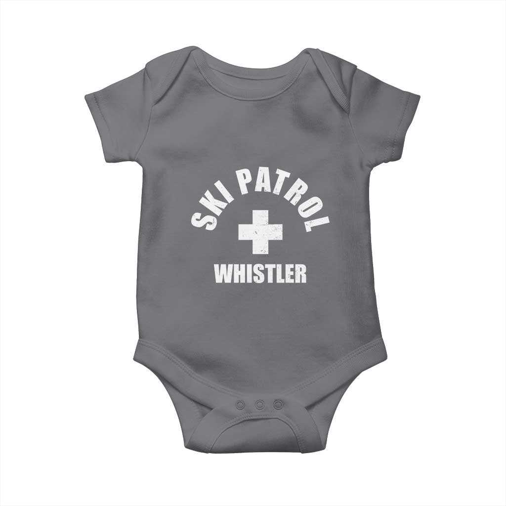 Ski Patrol Whistler Baby Onesie Winter Slopes Skiing Snowboarding - Wonder Print Shop