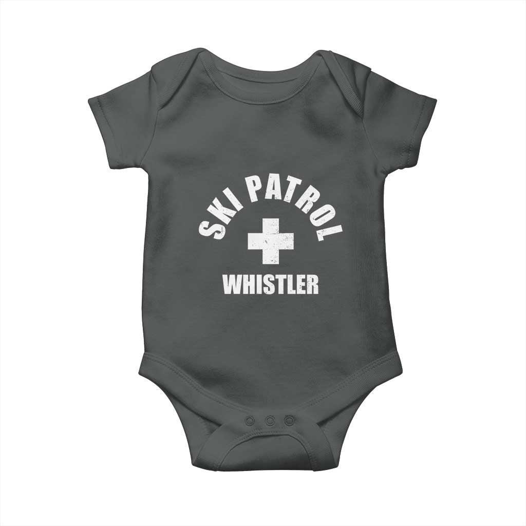 Ski Patrol Whistler Baby Onesie Winter Slopes Skiing Snowboarding - Wonder Print Shop