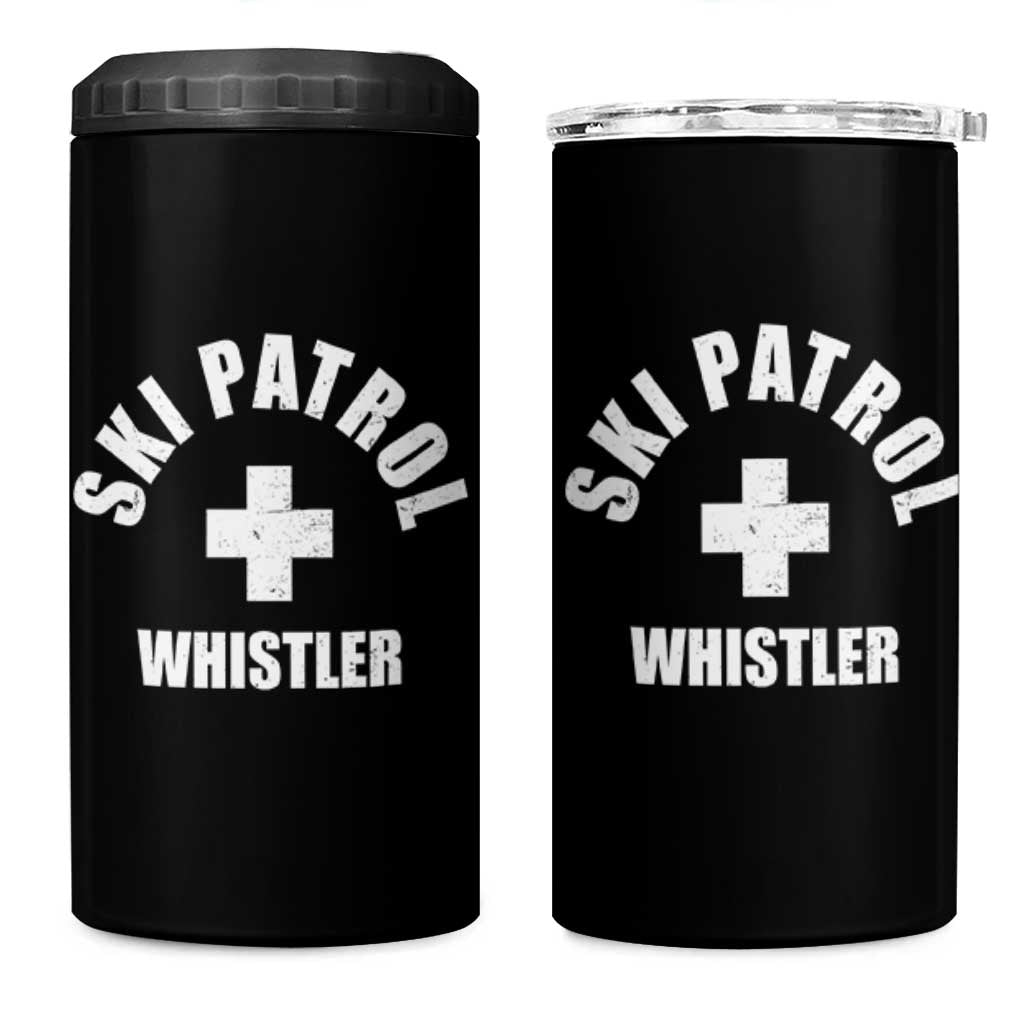 Ski Patrol Whistler 4 in 1 Can Cooler Tumbler Winter Slopes Skiing Snowboarding - Wonder Print Shop