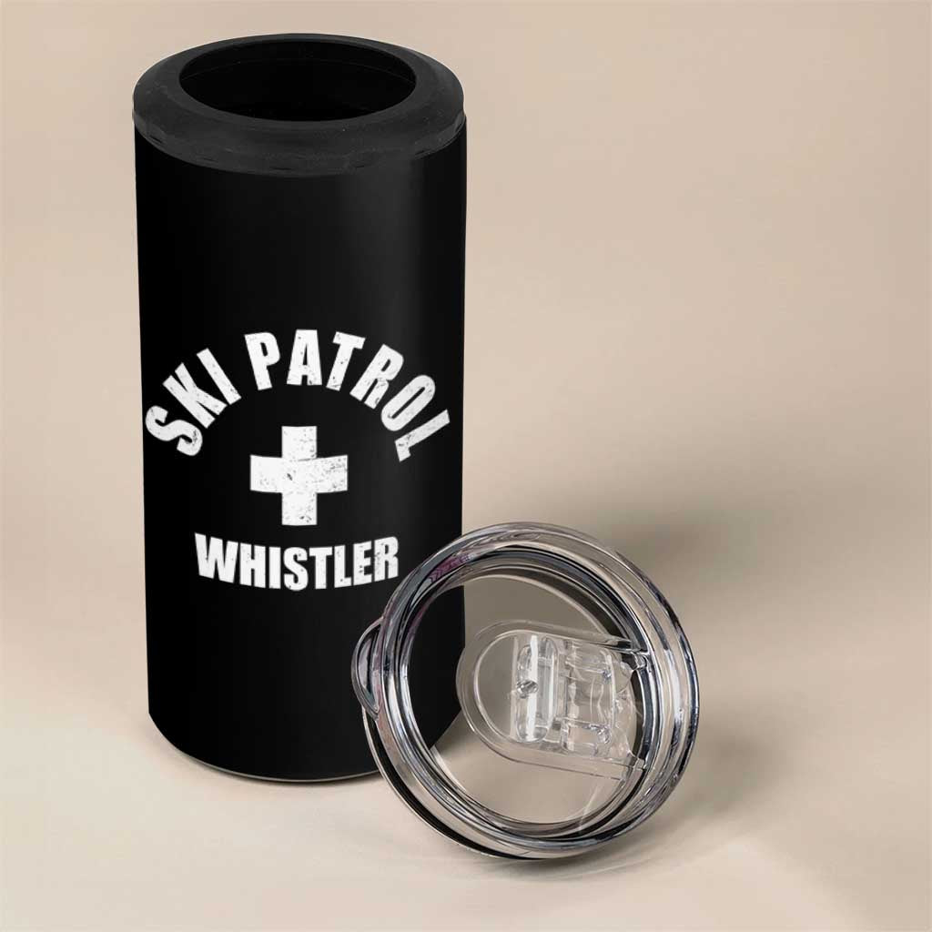 Ski Patrol Whistler 4 in 1 Can Cooler Tumbler Winter Slopes Skiing Snowboarding - Wonder Print Shop
