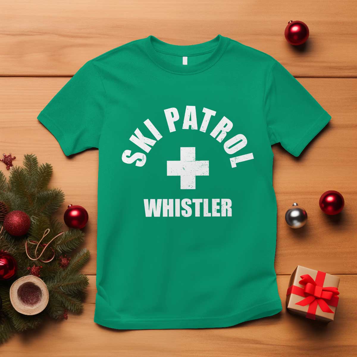 Ski Patrol Whistler T Shirt Winter Slopes Skiing Snowboarding - Wonder Print Shop