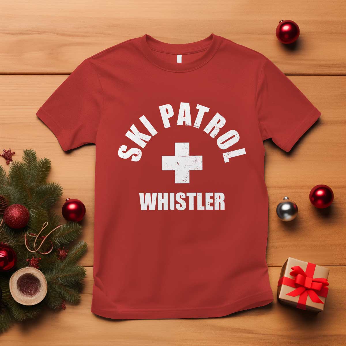 Ski Patrol Whistler T Shirt Winter Slopes Skiing Snowboarding - Wonder Print Shop