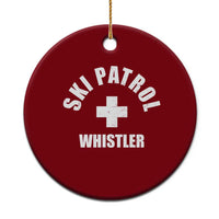 Ski Patrol Whistler Ceramic Ornament Winter Slopes Skiing Snowboarding - Wonder Print Shop
