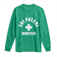 Ski Patrol Whistler Long Sleeve Shirt Winter Slopes Skiing Snowboarding - Wonder Print Shop