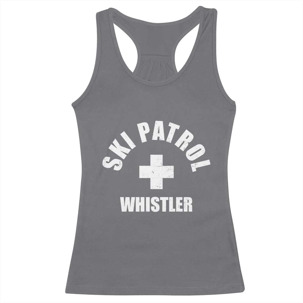 Ski Patrol Whistler Racerback Tank Top Winter Slopes Skiing Snowboarding - Wonder Print Shop