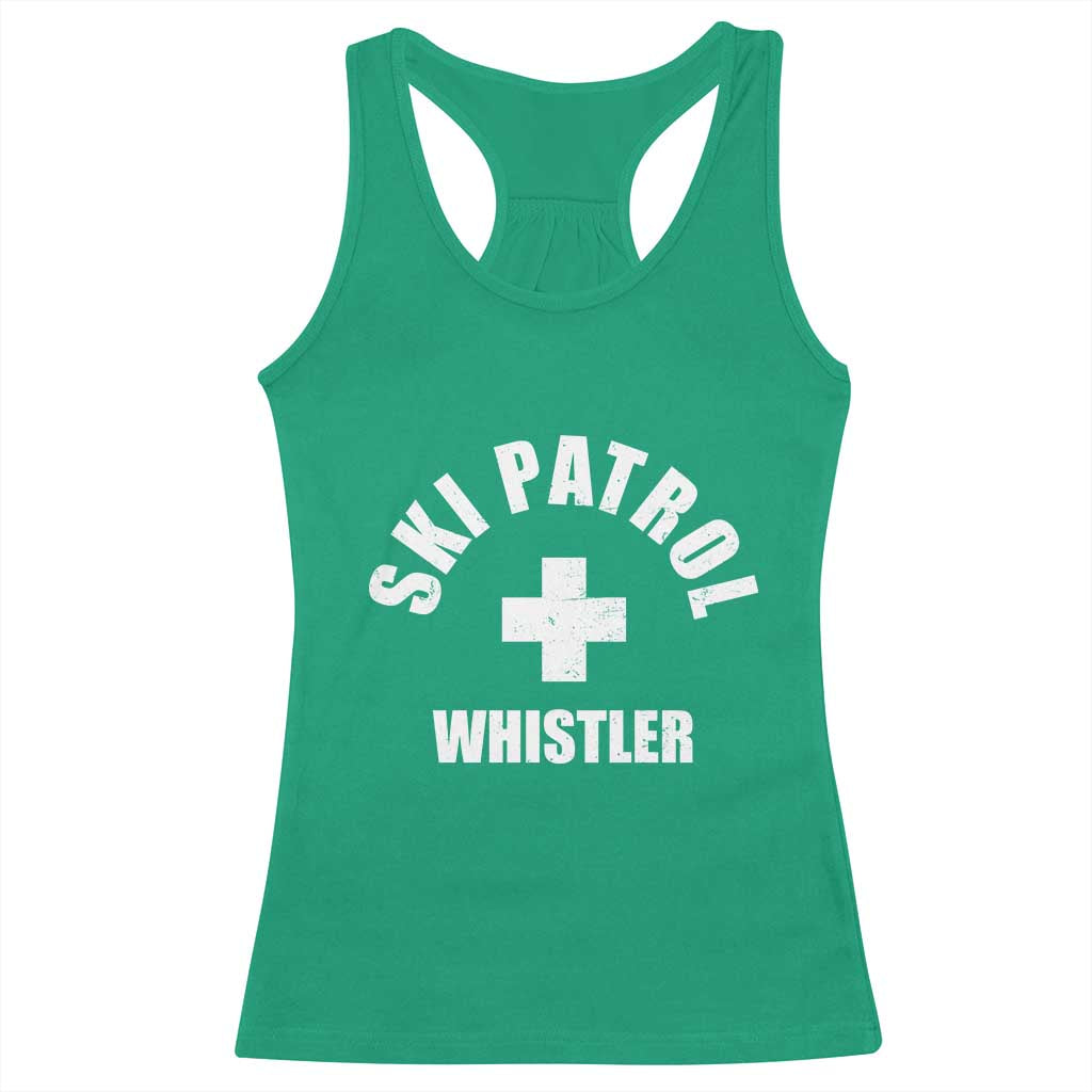 Ski Patrol Whistler Racerback Tank Top Winter Slopes Skiing Snowboarding - Wonder Print Shop