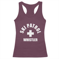 Ski Patrol Whistler Racerback Tank Top Winter Slopes Skiing Snowboarding - Wonder Print Shop
