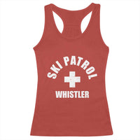 Ski Patrol Whistler Racerback Tank Top Winter Slopes Skiing Snowboarding - Wonder Print Shop